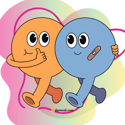 cute friends group dp