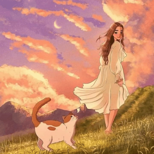 cartoon pic for dp girl