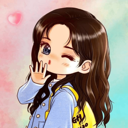 cartoon pic for dp girl