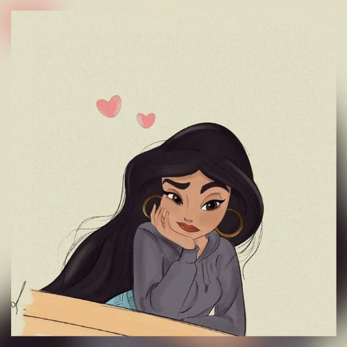 girls dp cartoon