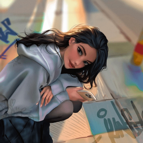 girl cartoon images for dp