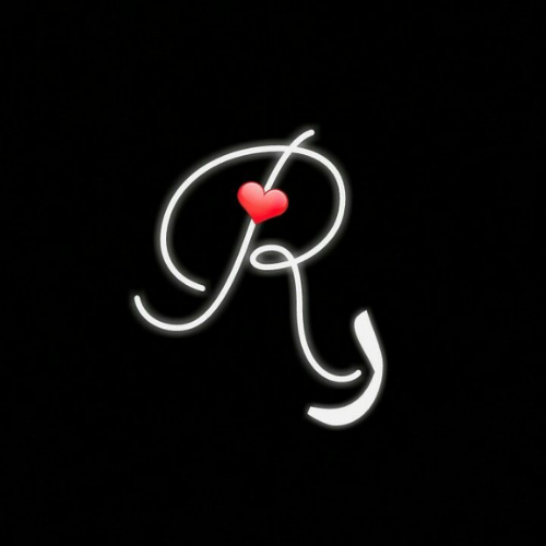 stylish r name wallpaper