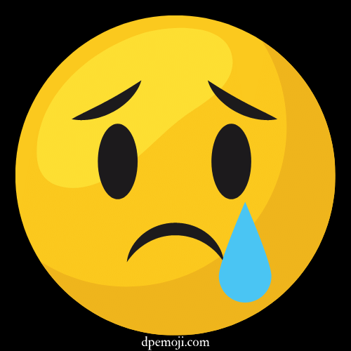 sad dp emoji