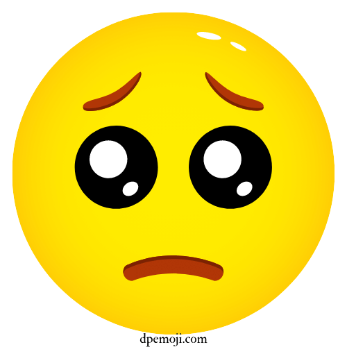 sad dp emoji