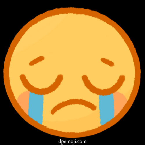 sad emoji for dp