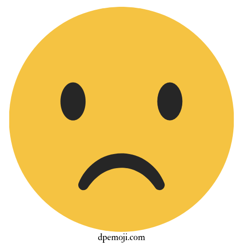 upset emoji dp