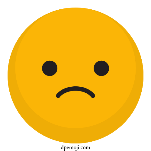 upset emoji dp