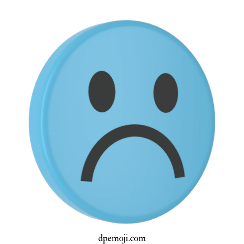 upset emoji dp