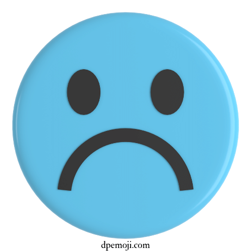 upset emoji dp
