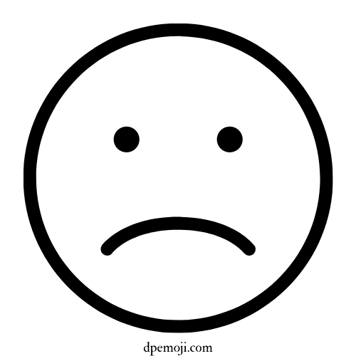 upset emoji dp