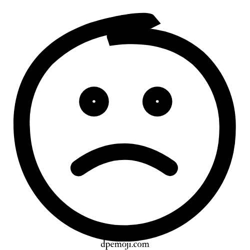 depressing sad emoji dp