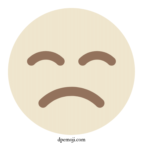 cute sad emoji dp