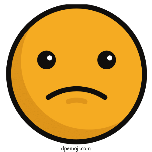 cute sad emoji dp