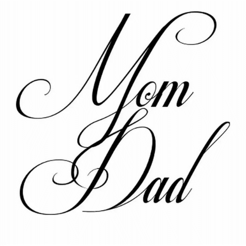 mom dad name dp