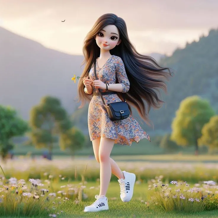 girl cartoon dp