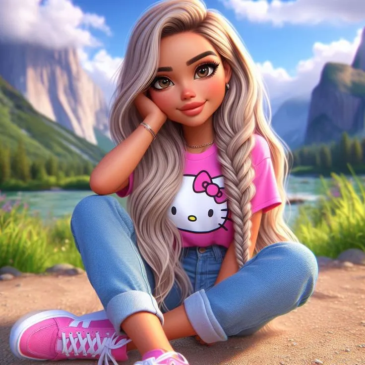 girl cartoon dp