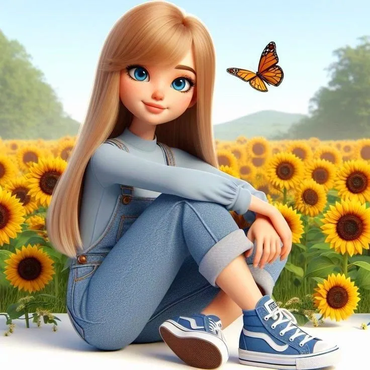 girl cartoon dp