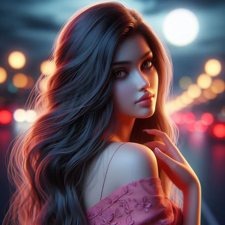 stylish cartoon girl dp