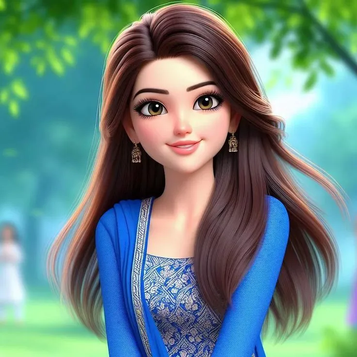 girl photo dp cartoon