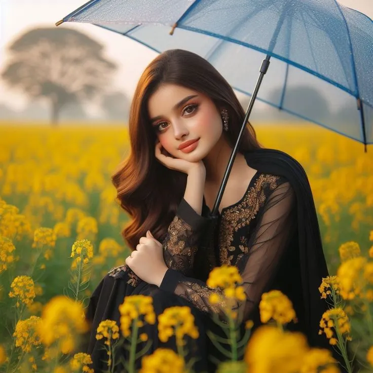 cute dp hidden face cartoon girl