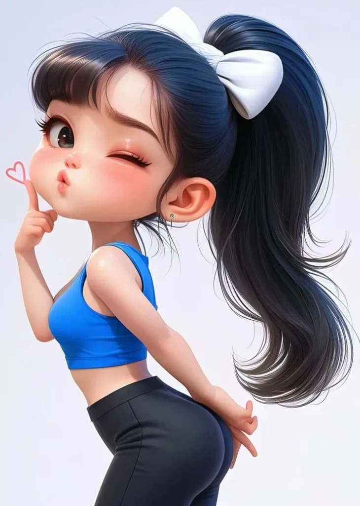 girl cartoon dp